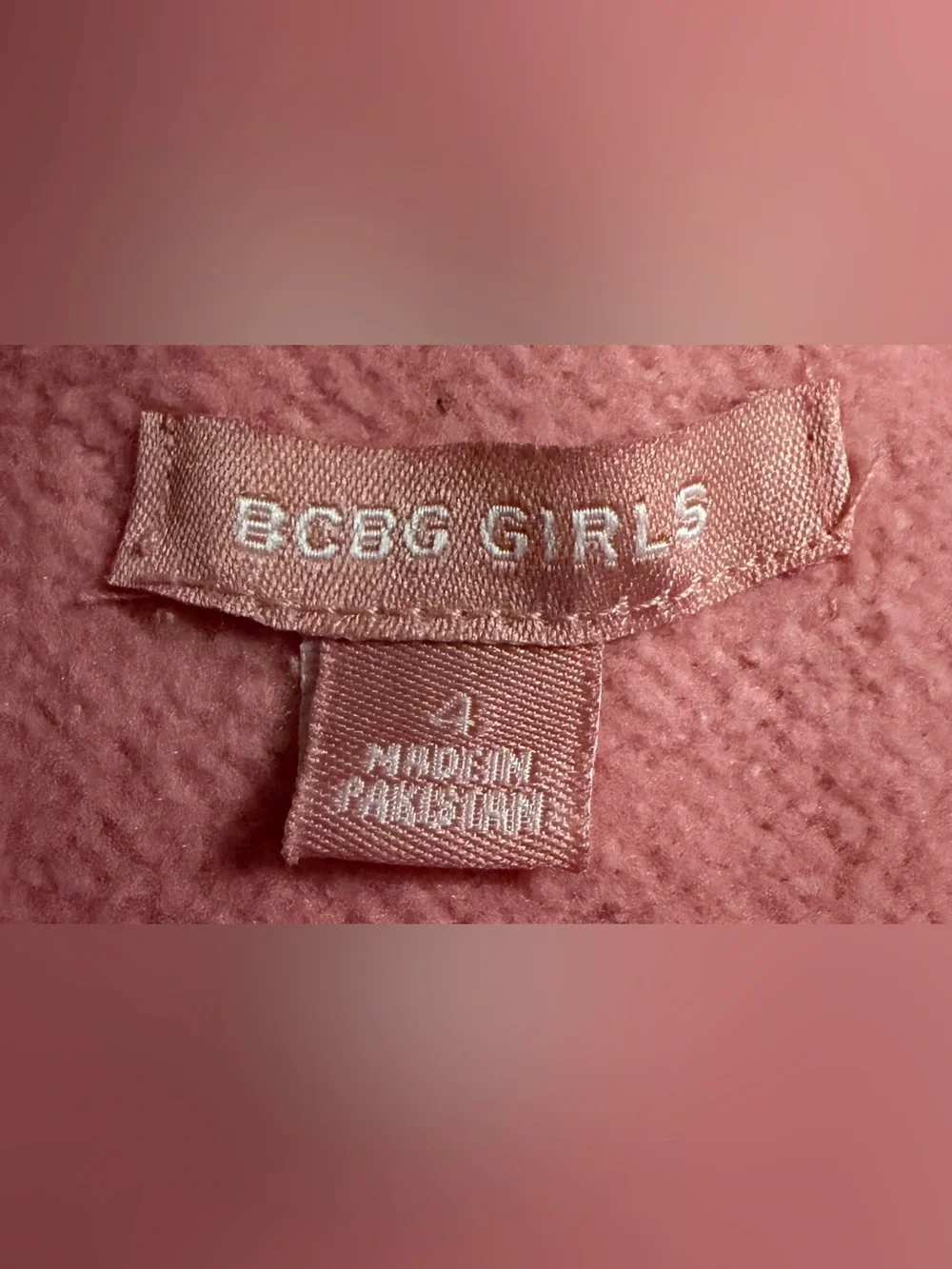 BCBG Girls - Pink Fleece Jacket and Shirt Set - Size 4
